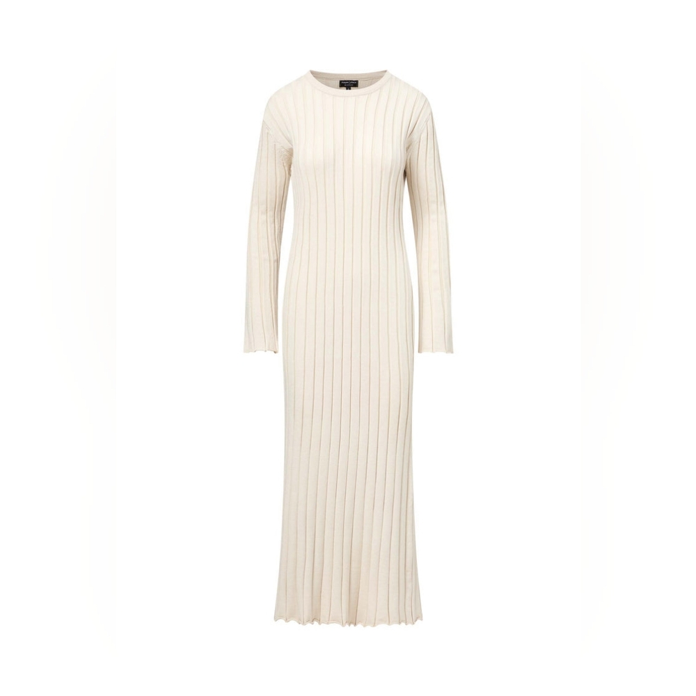 NWT ribbed sweater maxi dress (color: bone)